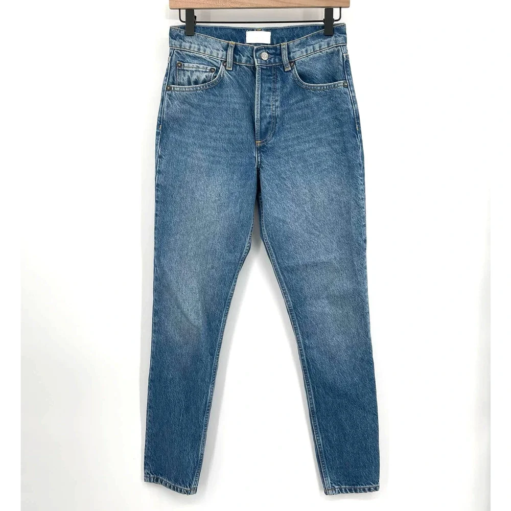 Boyish The Billy High-Waist‎ Skinny Jean Conversation Wash Size 25 Rigid Denim